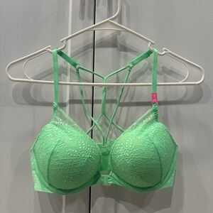 Victoria’s Secret Green Push Up Bra 32D